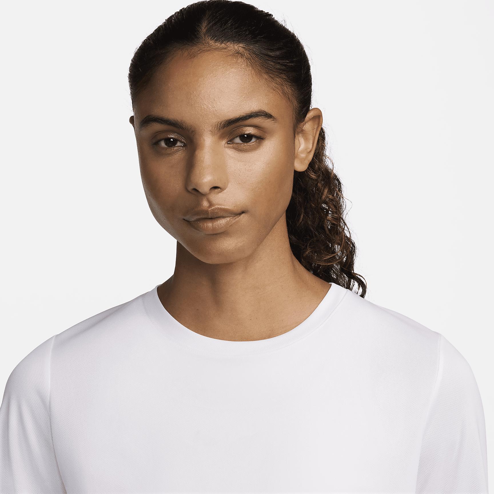 Nike Womens Nike Dri-Fit L/S Pregame Top - Womens Black/White/Black Product Image