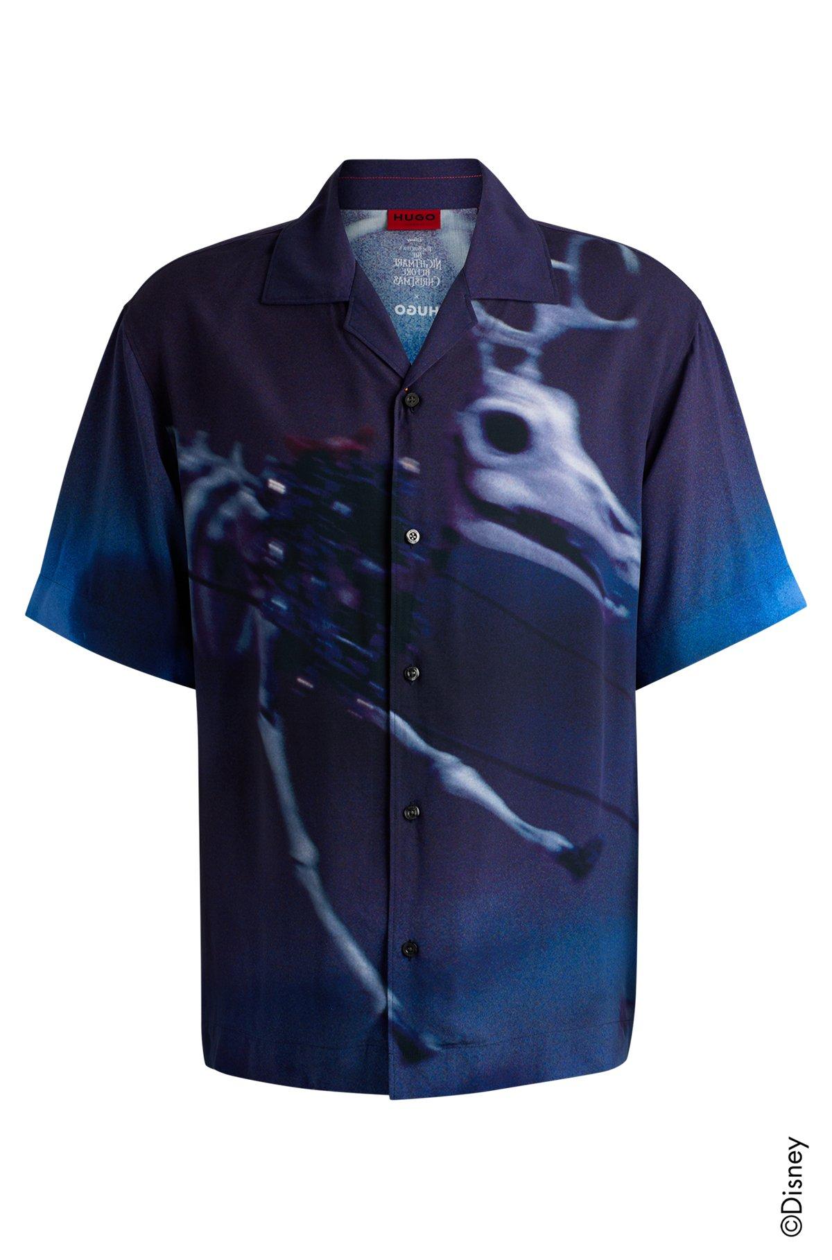 HUGO x Disney's The Nightmare Before Christmas loose-fit printed shirt Product Image