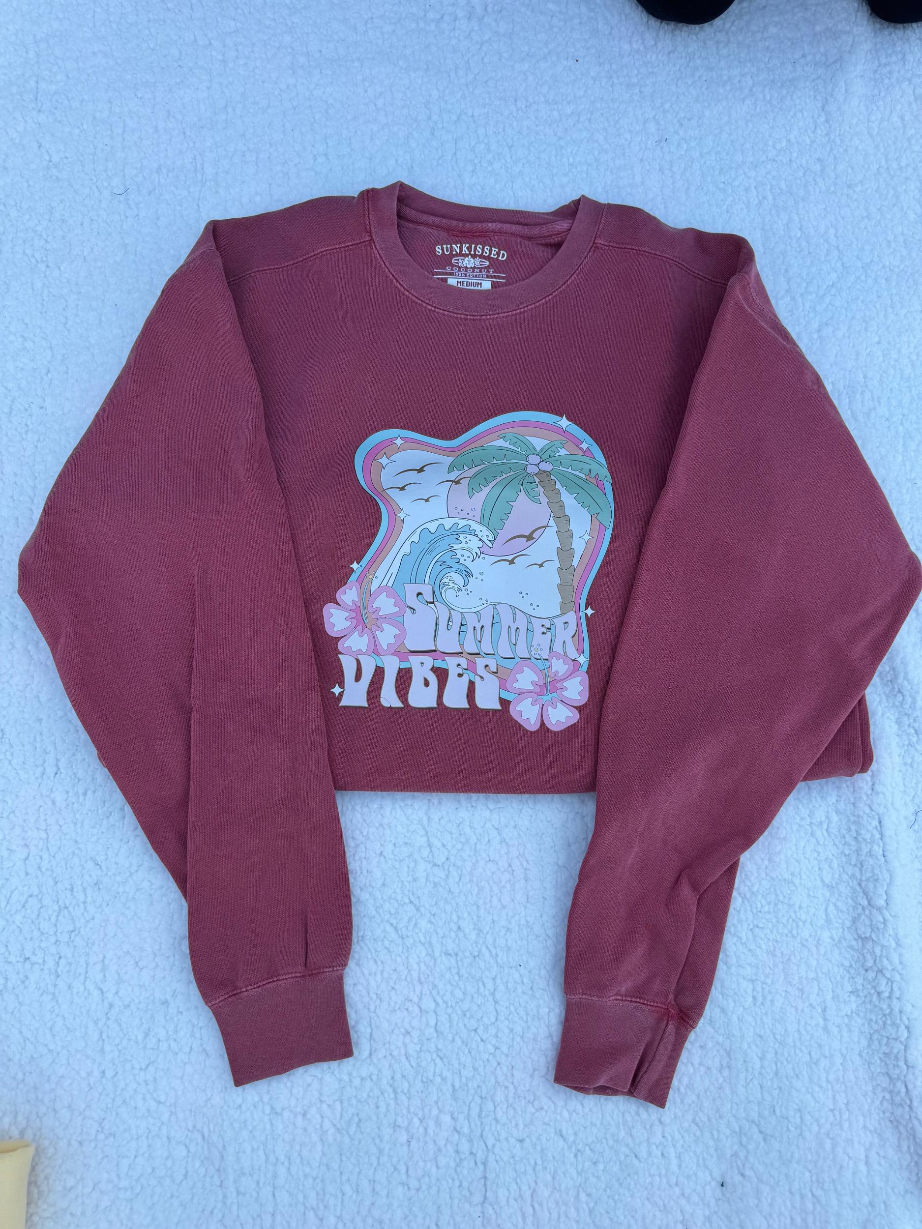 Summer Vibes Comfort Colors Sweatshirt Product Image