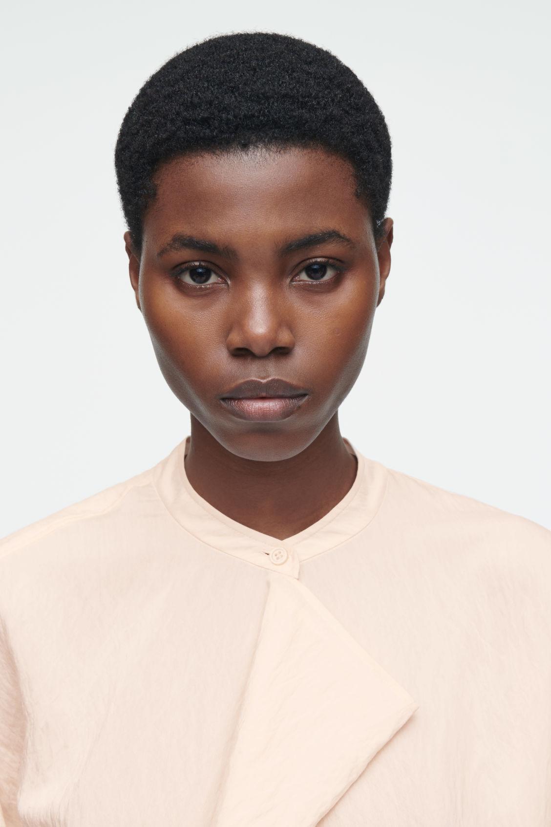 DRAPED-PANEL BLOUSE Product Image