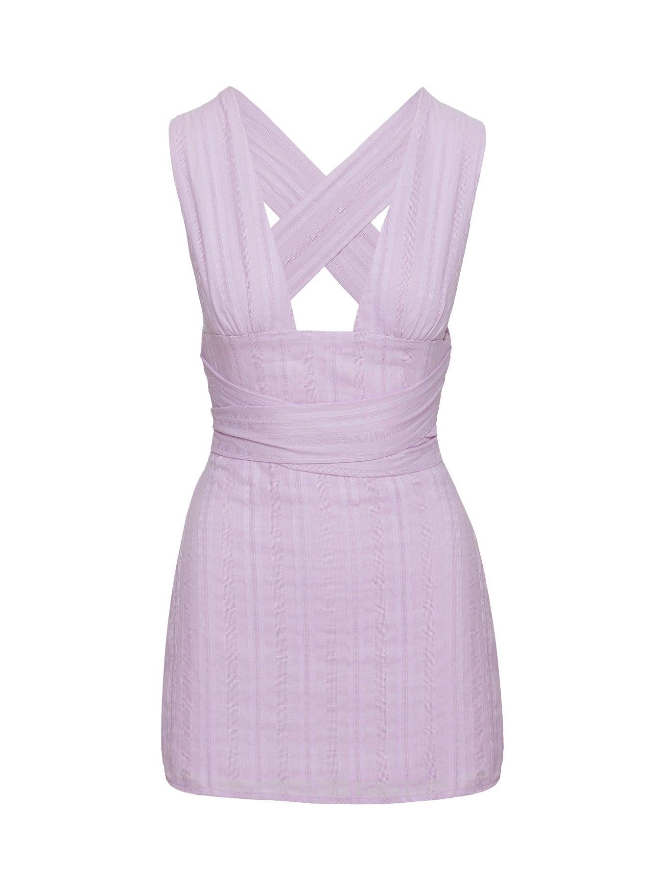 Alsace Mini Dress Lilac Product Image