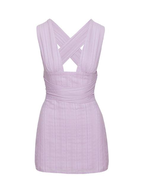 Alsace Mini Dress Lilac Product Image