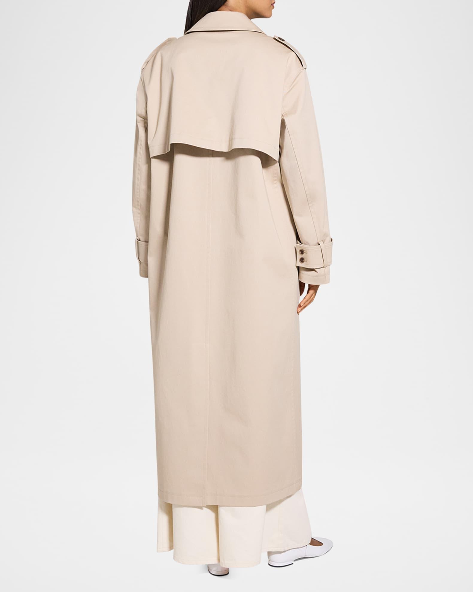 Oversized Double-Breasted Trench Coat Product Image