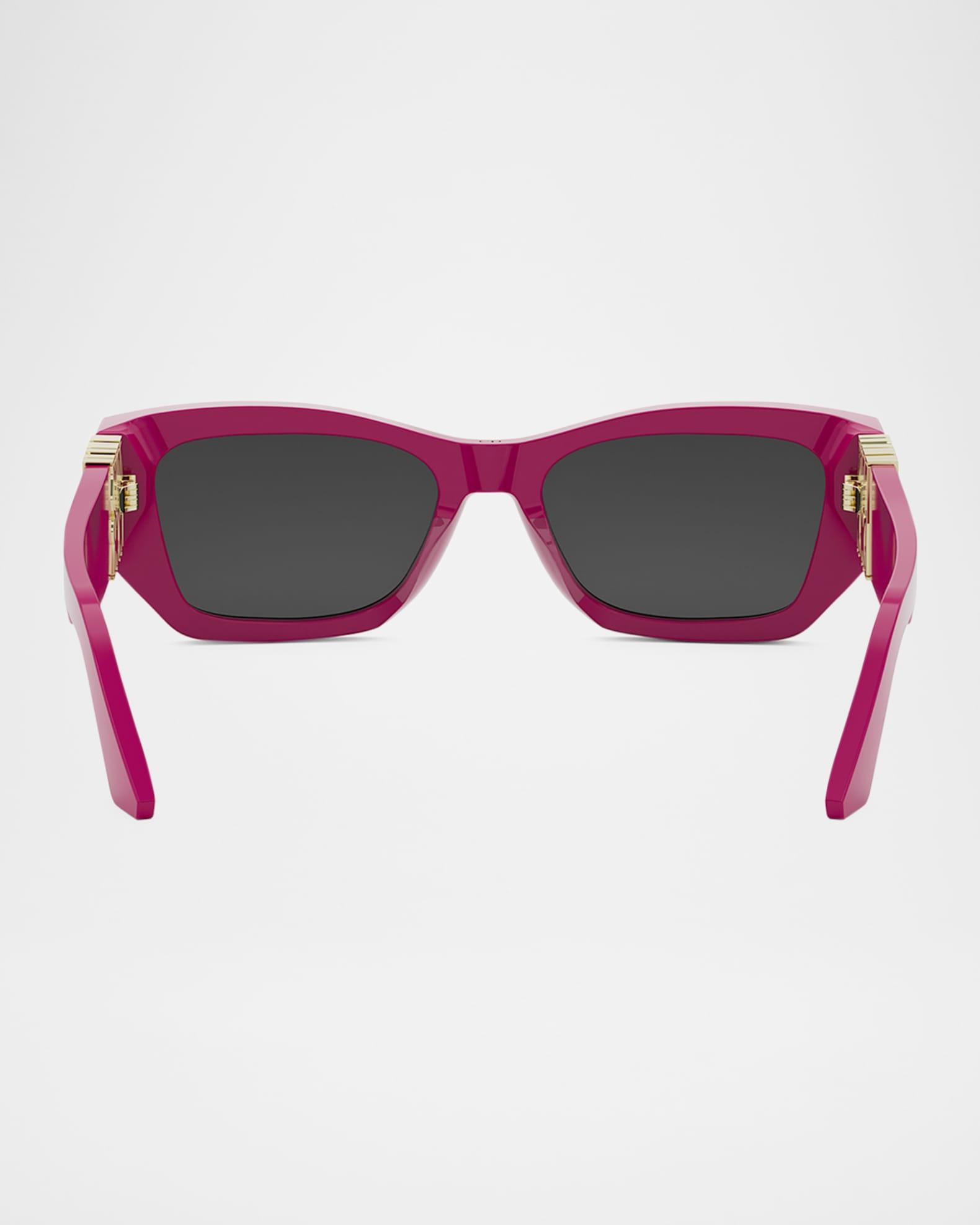 Mens Bold 3 Dots 54MM Rectangular Sunglasses Product Image