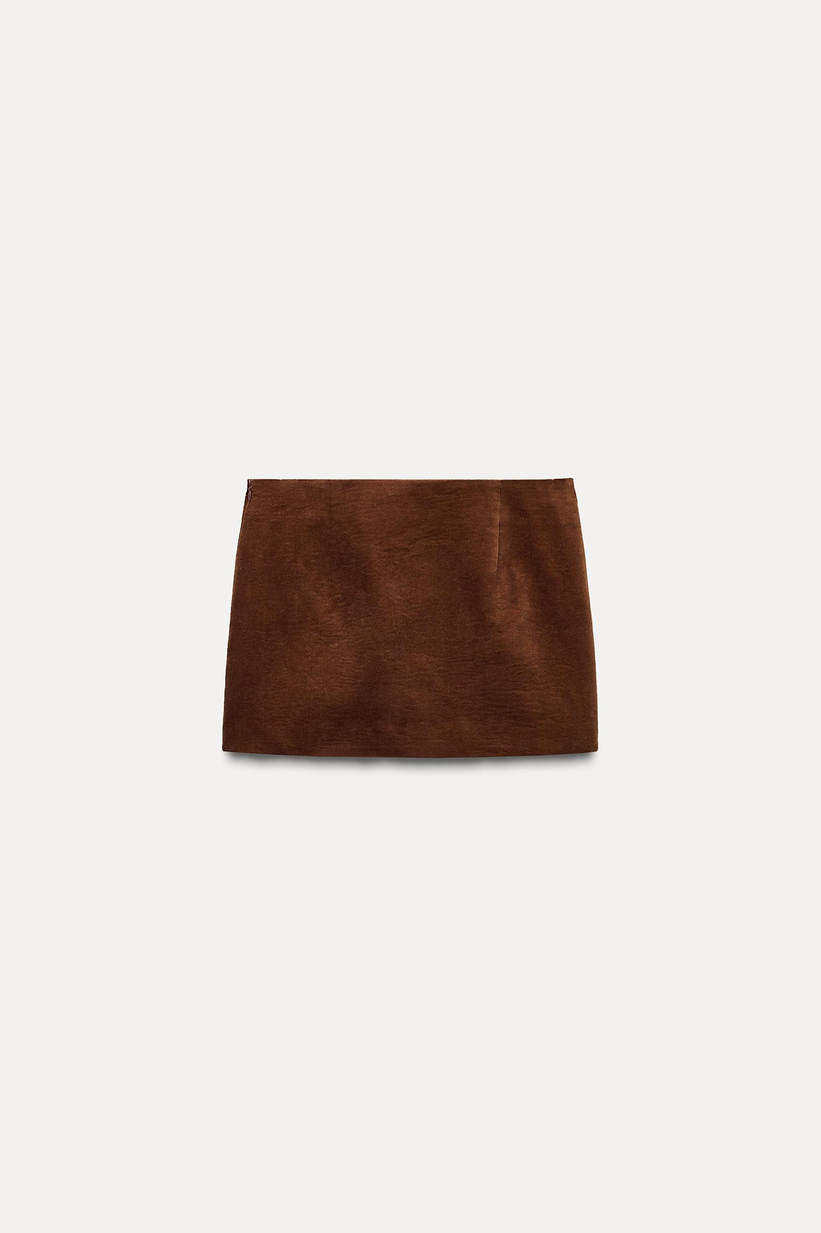 VELVET MINI SKIRT Product Image