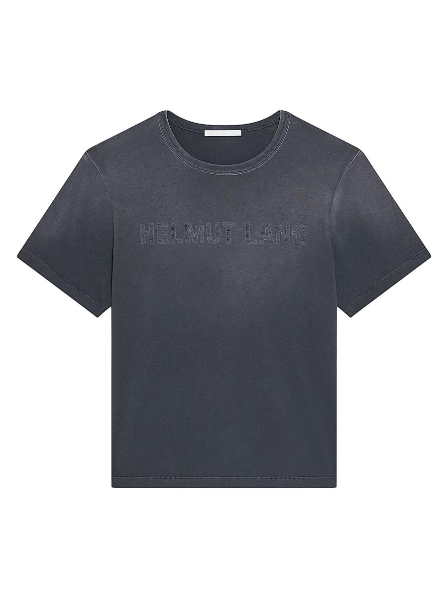 Mens Lazer Garment-Dyed Cotton Crewneck T-Shirt Product Image