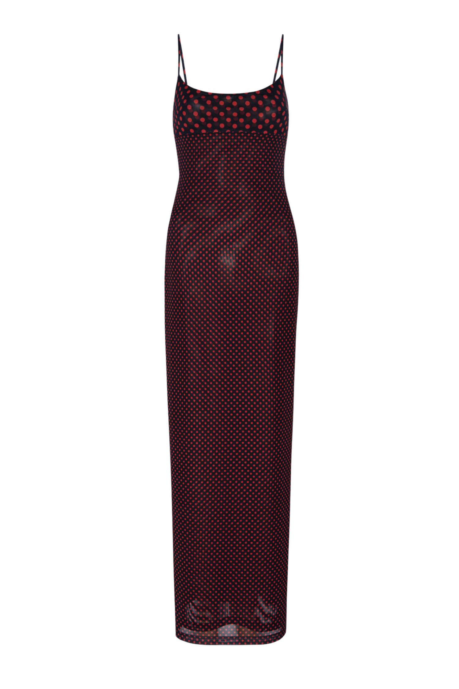 THAIS DRESS - BLACK POLKA DOT Product Image