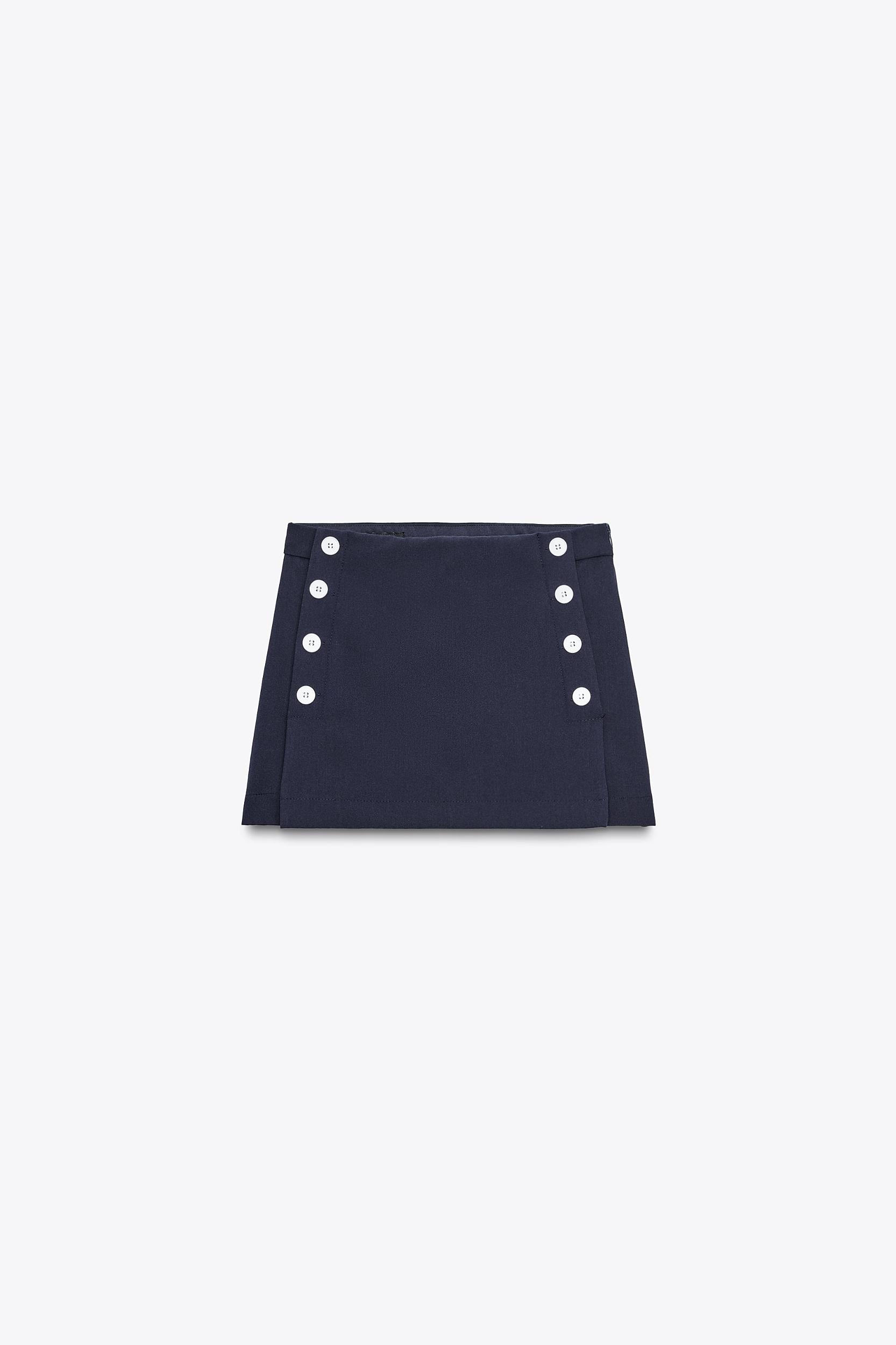 SPLIT SKIRT WITH BUTTONS Product Image