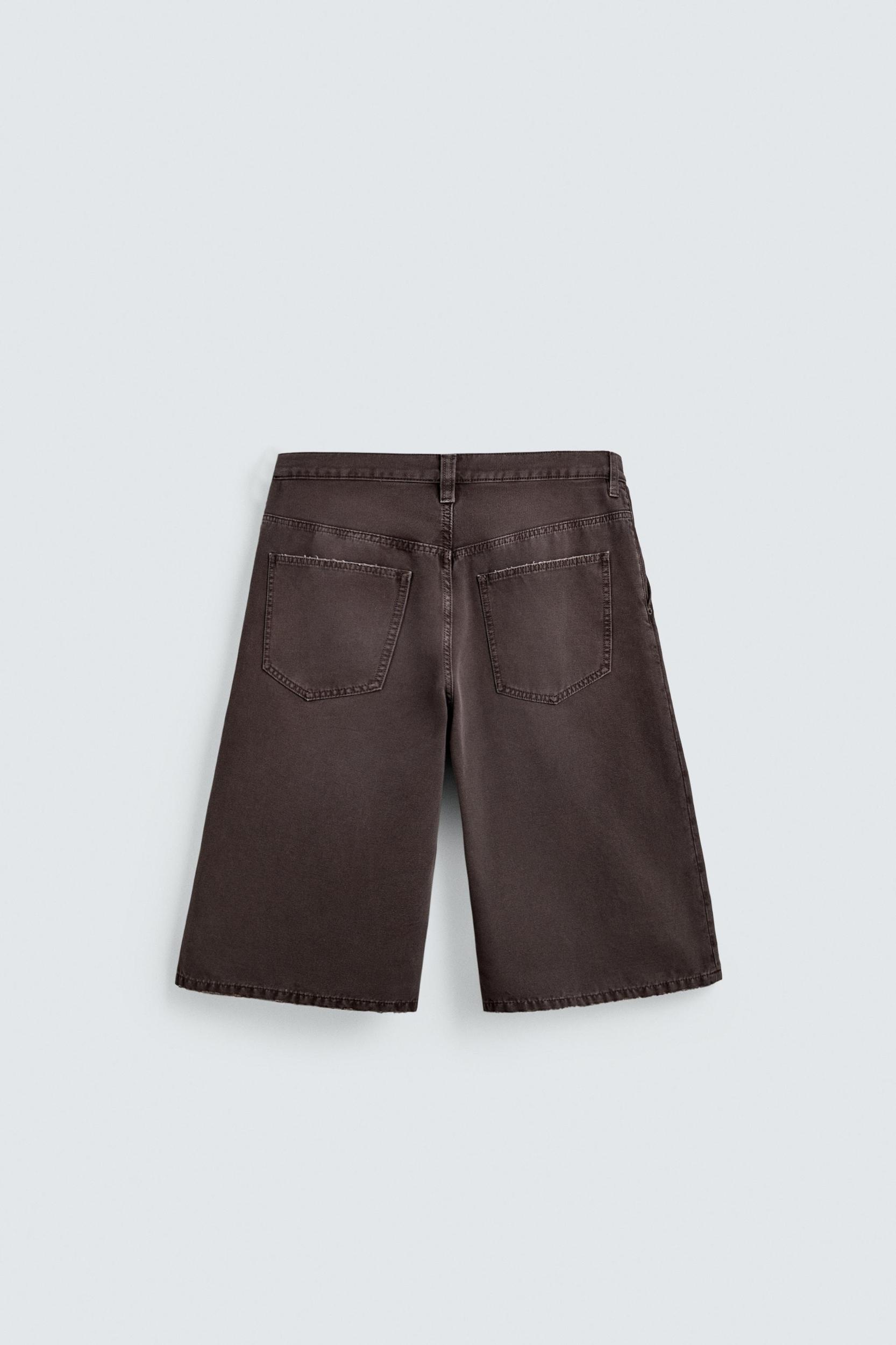 RELAXED FIT DENIM SHORTS Product Image