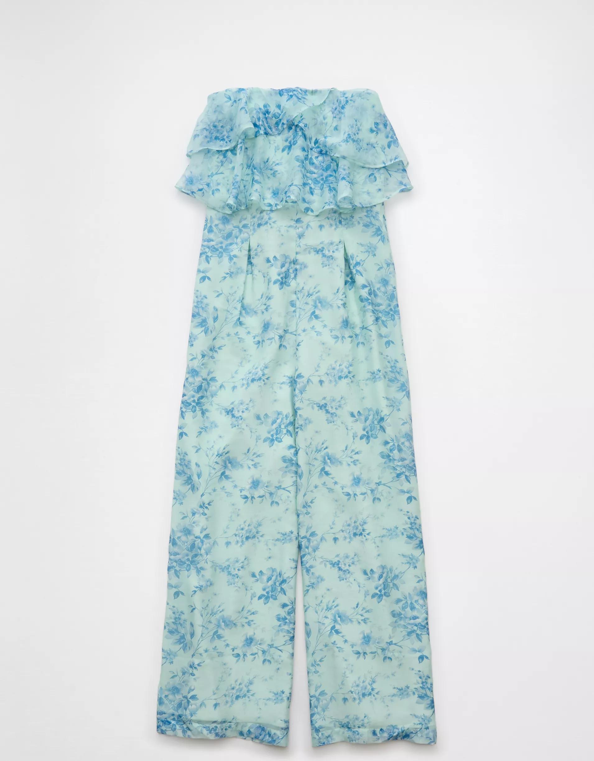 AE Strapless Ruffle Jumpsuit Product Image