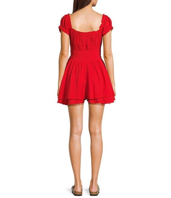 BDG Urban Outfitters Rowan Cap Sleeve Romper Product Image