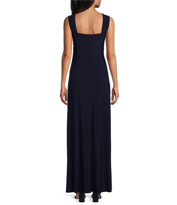 Le Bos Embroidered 3/4 Sleeve Square Neck 2-Piece Jacket Dress Product Image