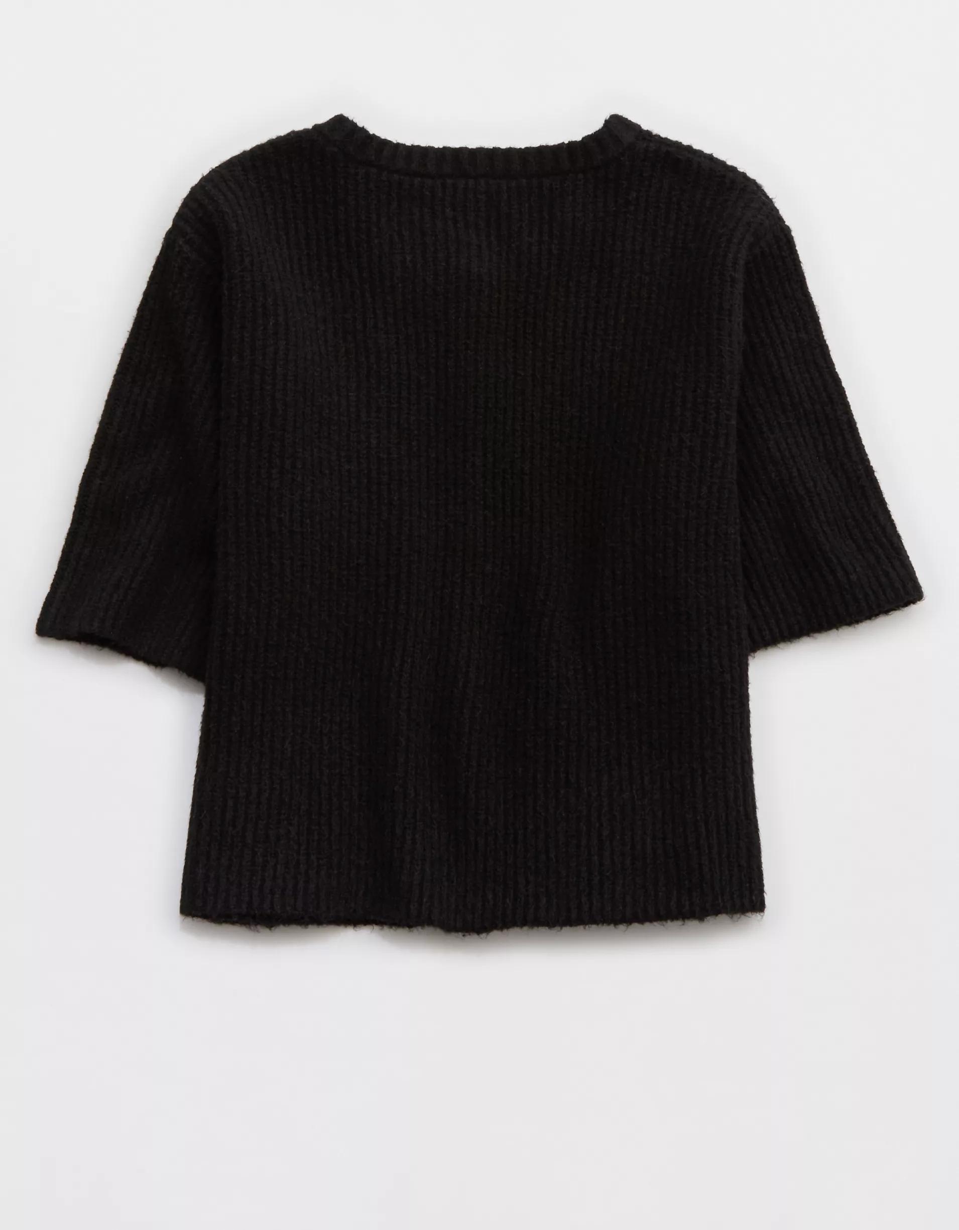 Aerie unREAL Short Sleeve Cardigan Product Image