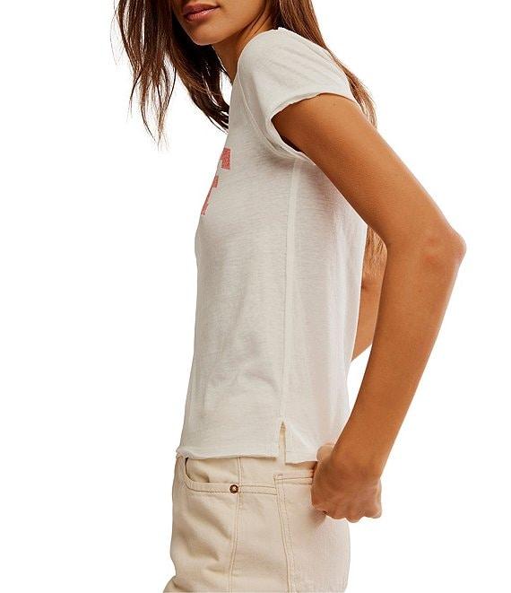 Free People We The Free Nova #double;Surf#double; Crew Neck Short Sleeve Graphic Tee Product Image