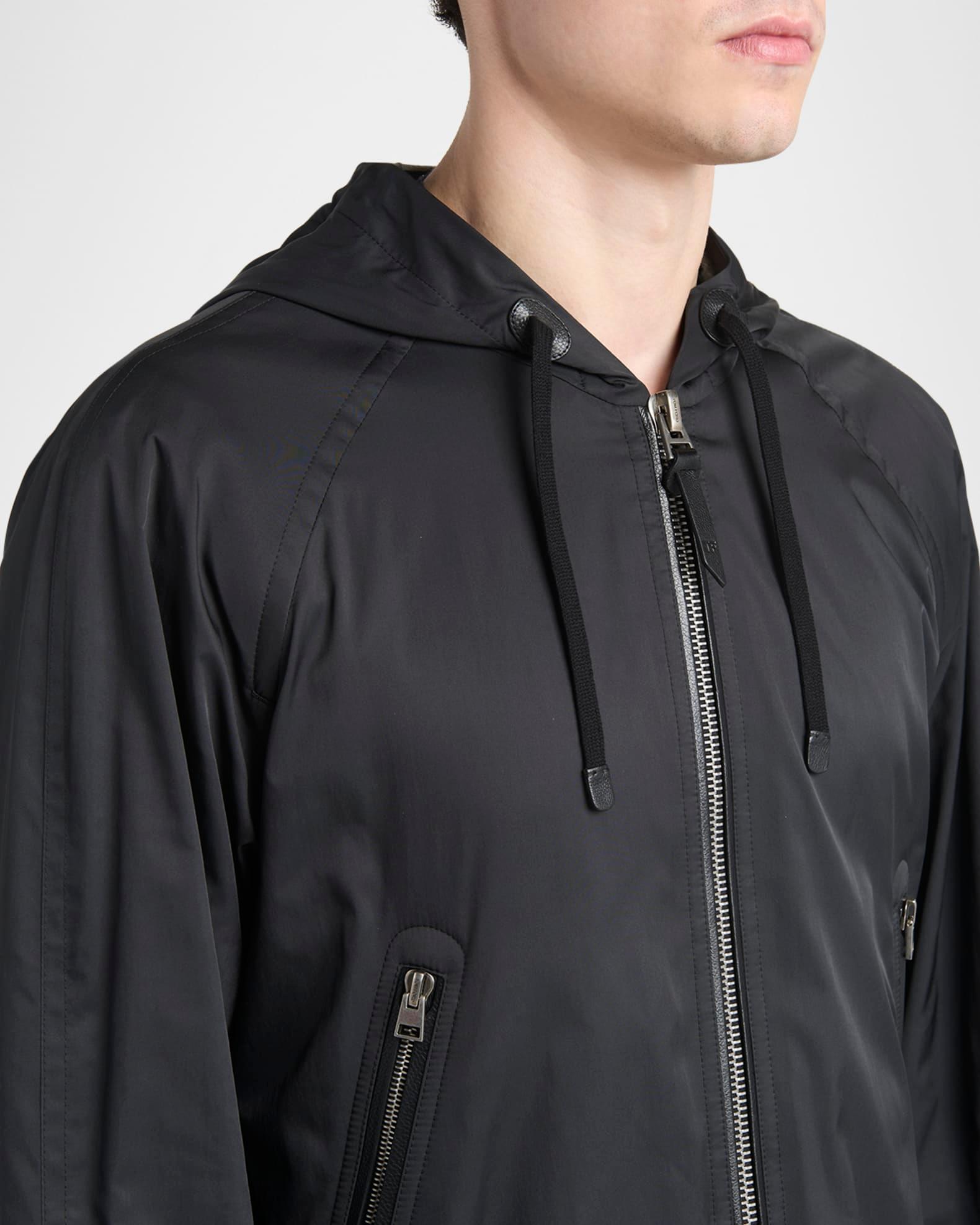 Men's Technical Poplin Jersey-Lined Full-Zip Hoodie Product Image