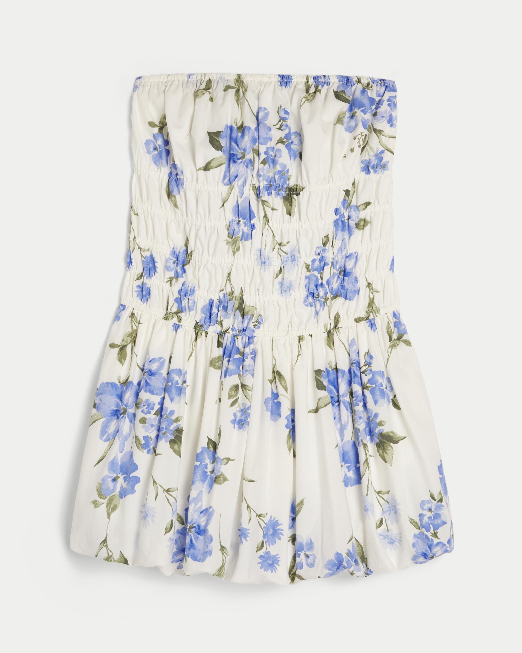 Strapless Bubble Mini Dress Product Image