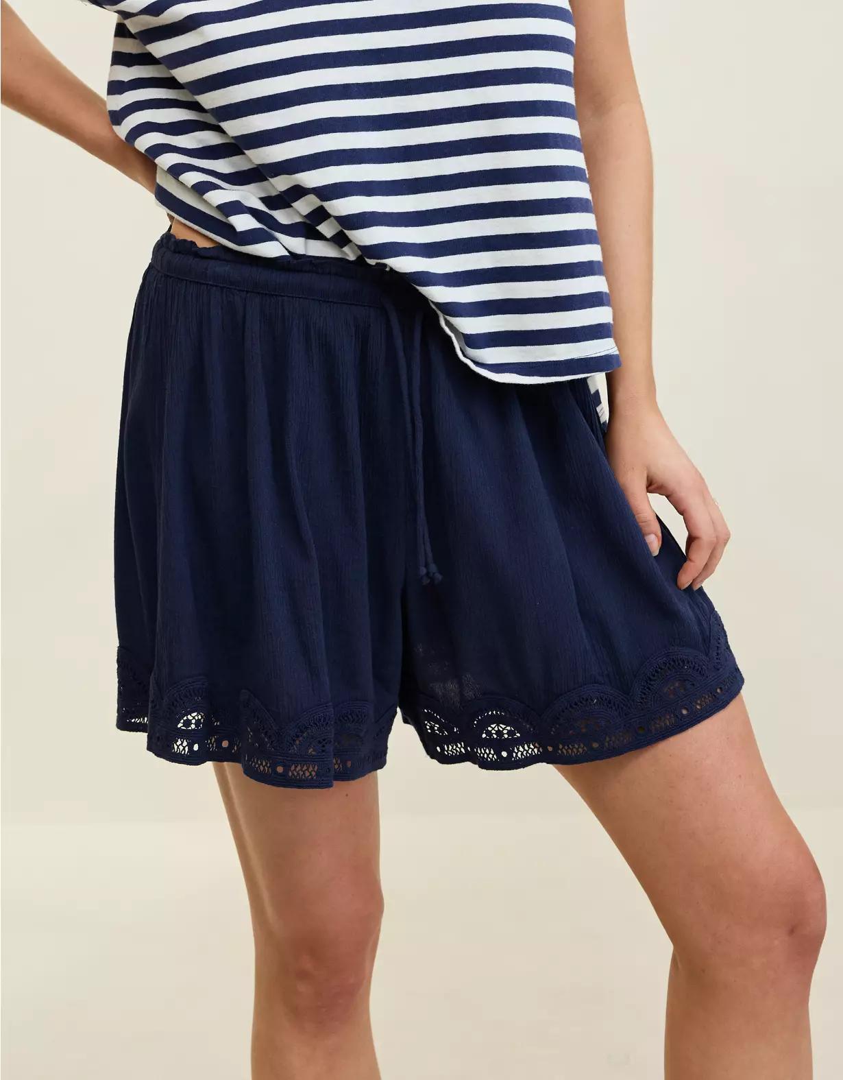 Aerie Off-Duty Gauze Boxer Product Image