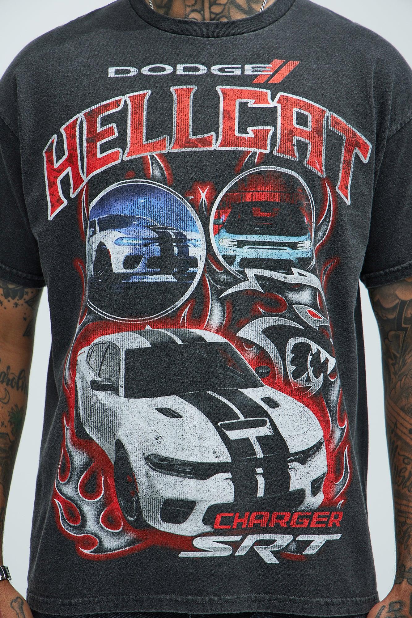 Dodge Hellcat Charger Short Sleeve Tee - Black Product Image