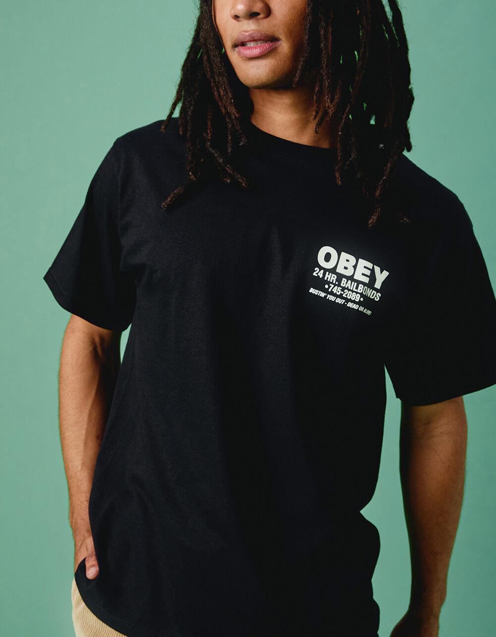OBEY Bail Bonds Mens Tee - BLACK Product Image