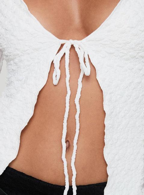 Lucky Stars Knit Top Cream Product Image