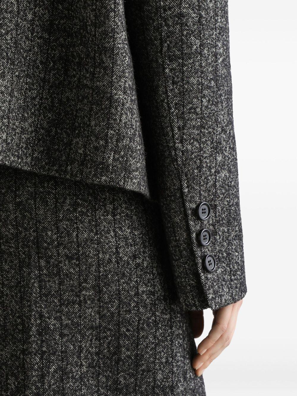 striped double-breasted jacket Product Image