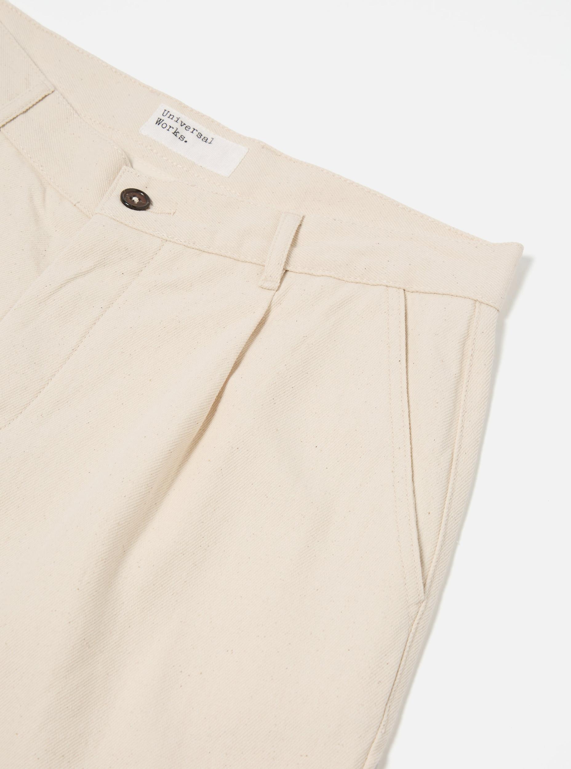 Universal Works Duke Pant in Ecru Recycled Cotton Product Image