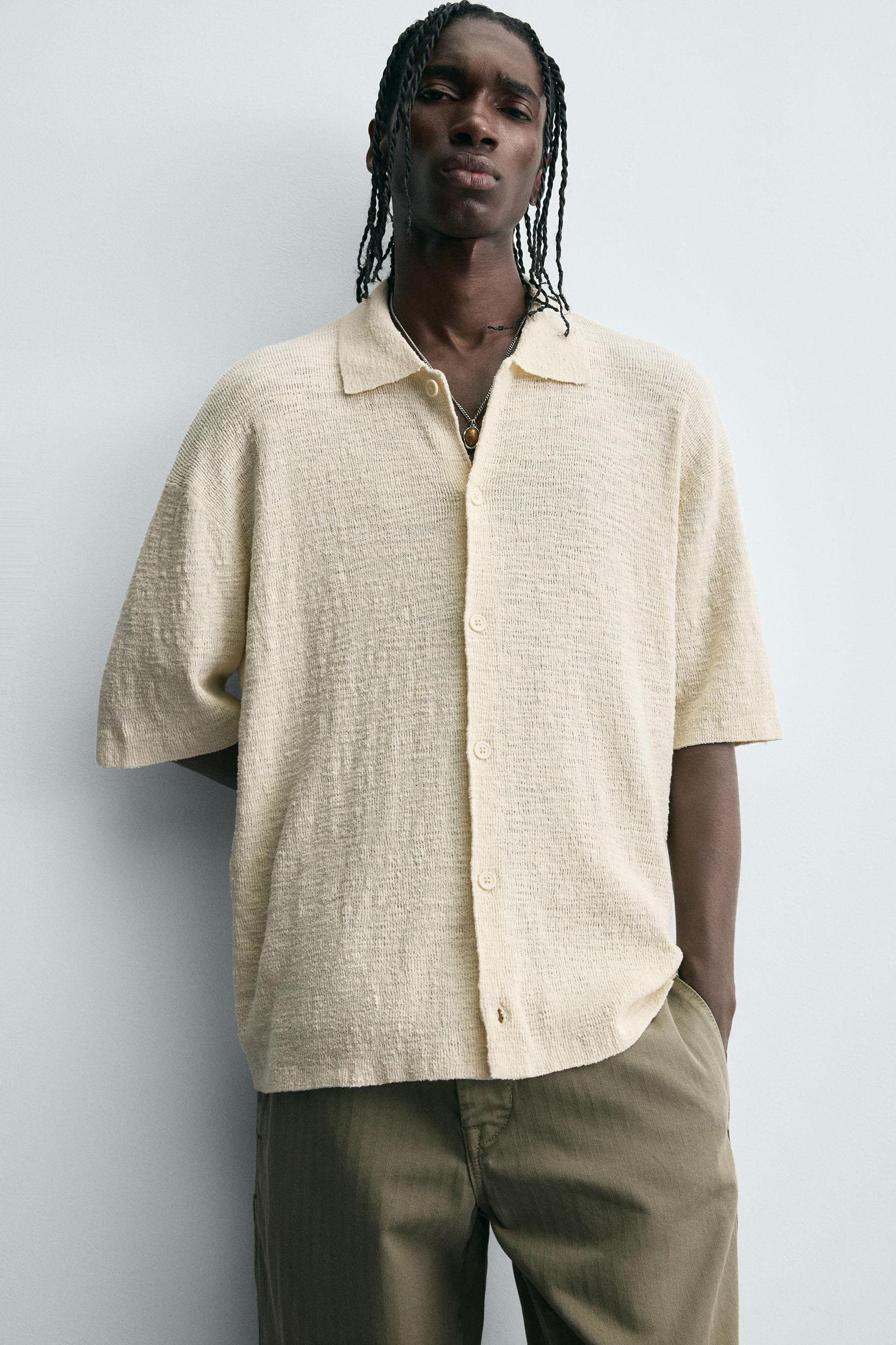 IRREGULAR KNIT SHIRT Product Image