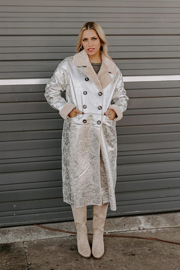 Central Park Chic Metallic Coat Product Image