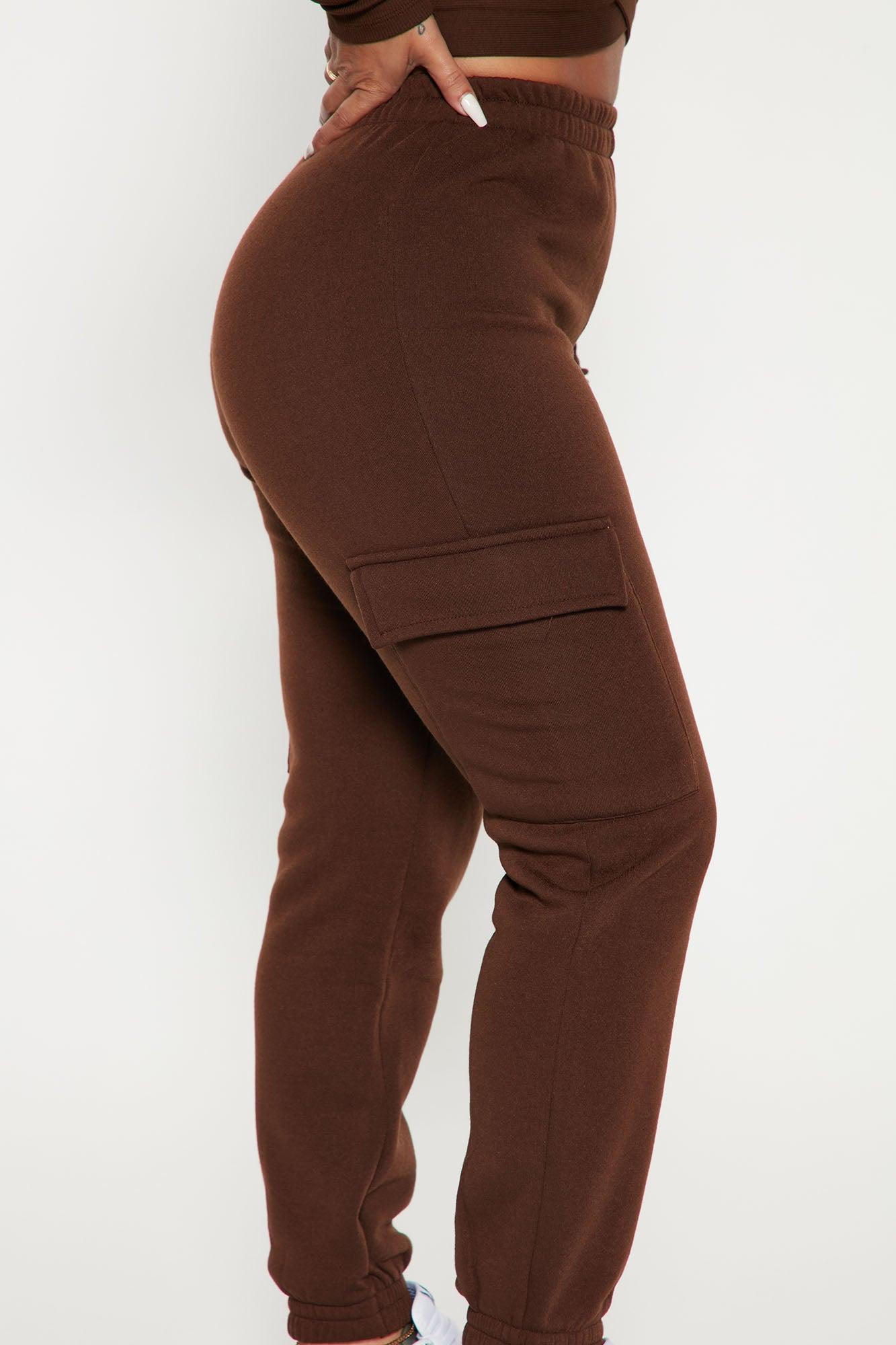 Let's Relax Jogger Sweatpants - Chocolate Product Image