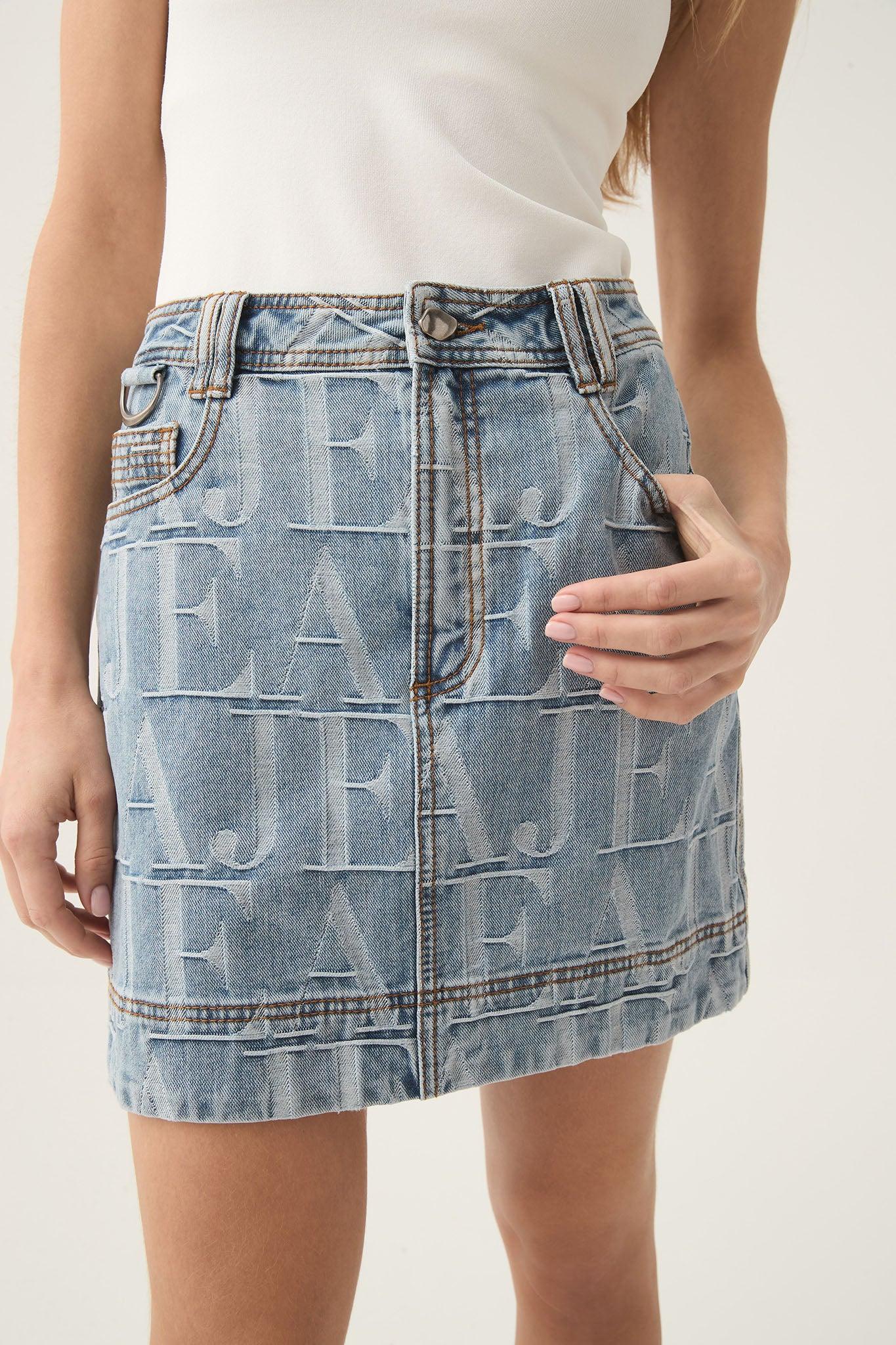 Nostalgia Denim Mini Skirt Product Image