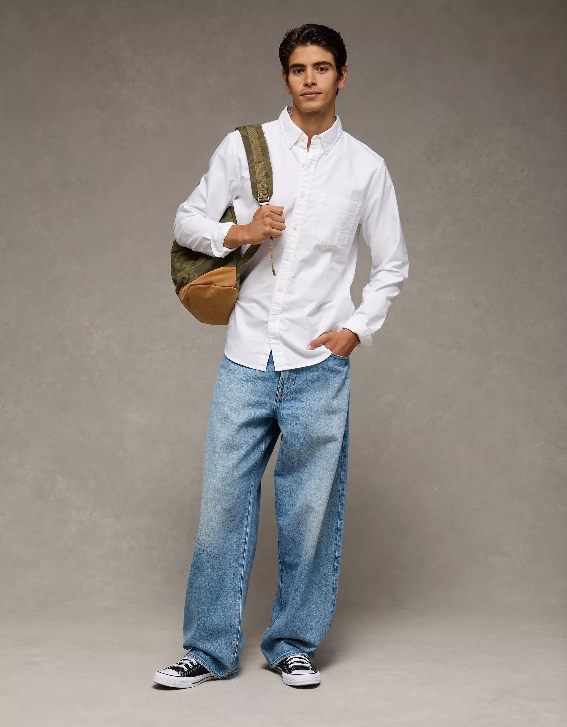 AE Everyday Slim Fit Oxford Button-Up Shirt Product Image