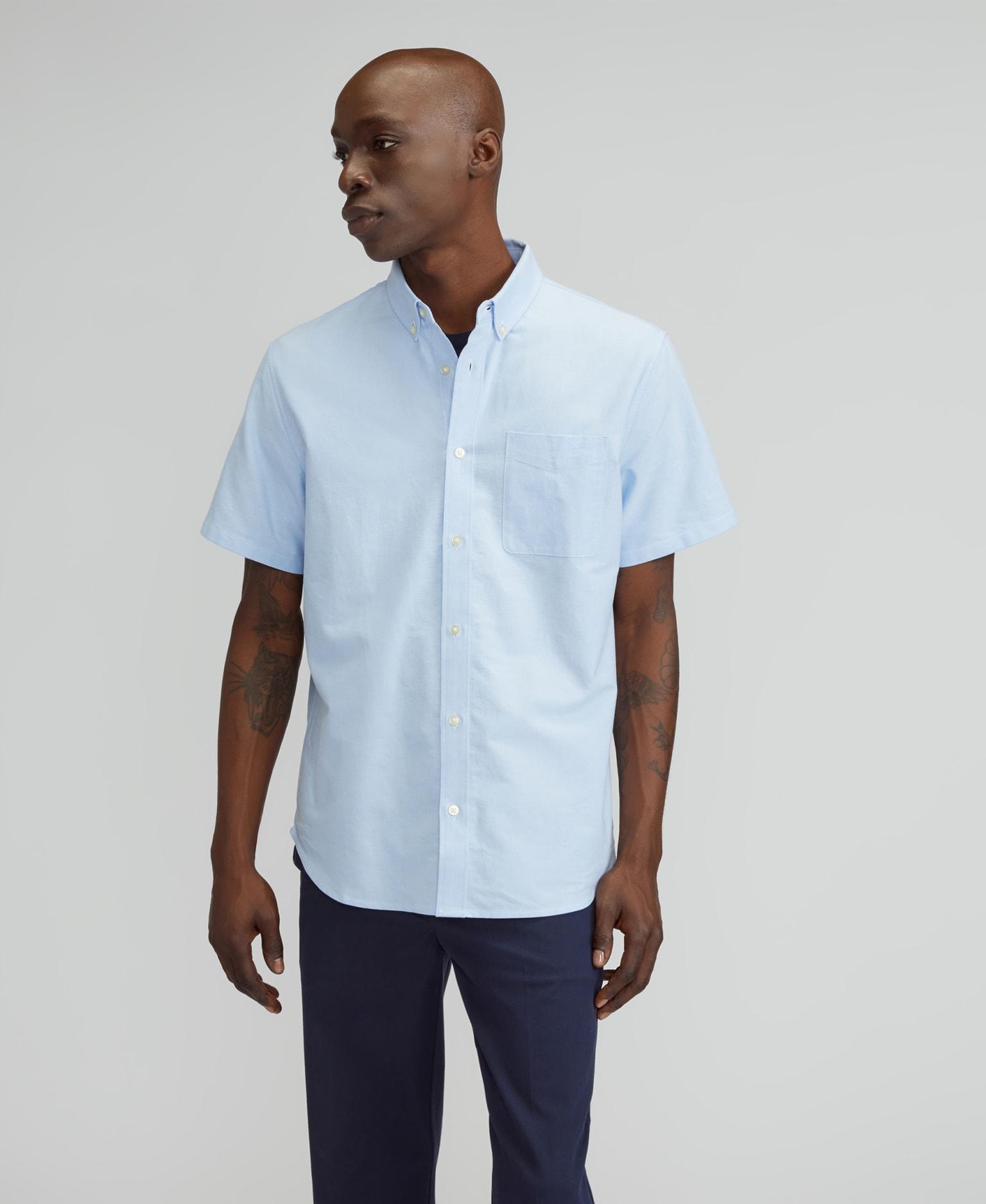 Mens Organic Short Sleeve Oxford Shirt by Everlane Product Image