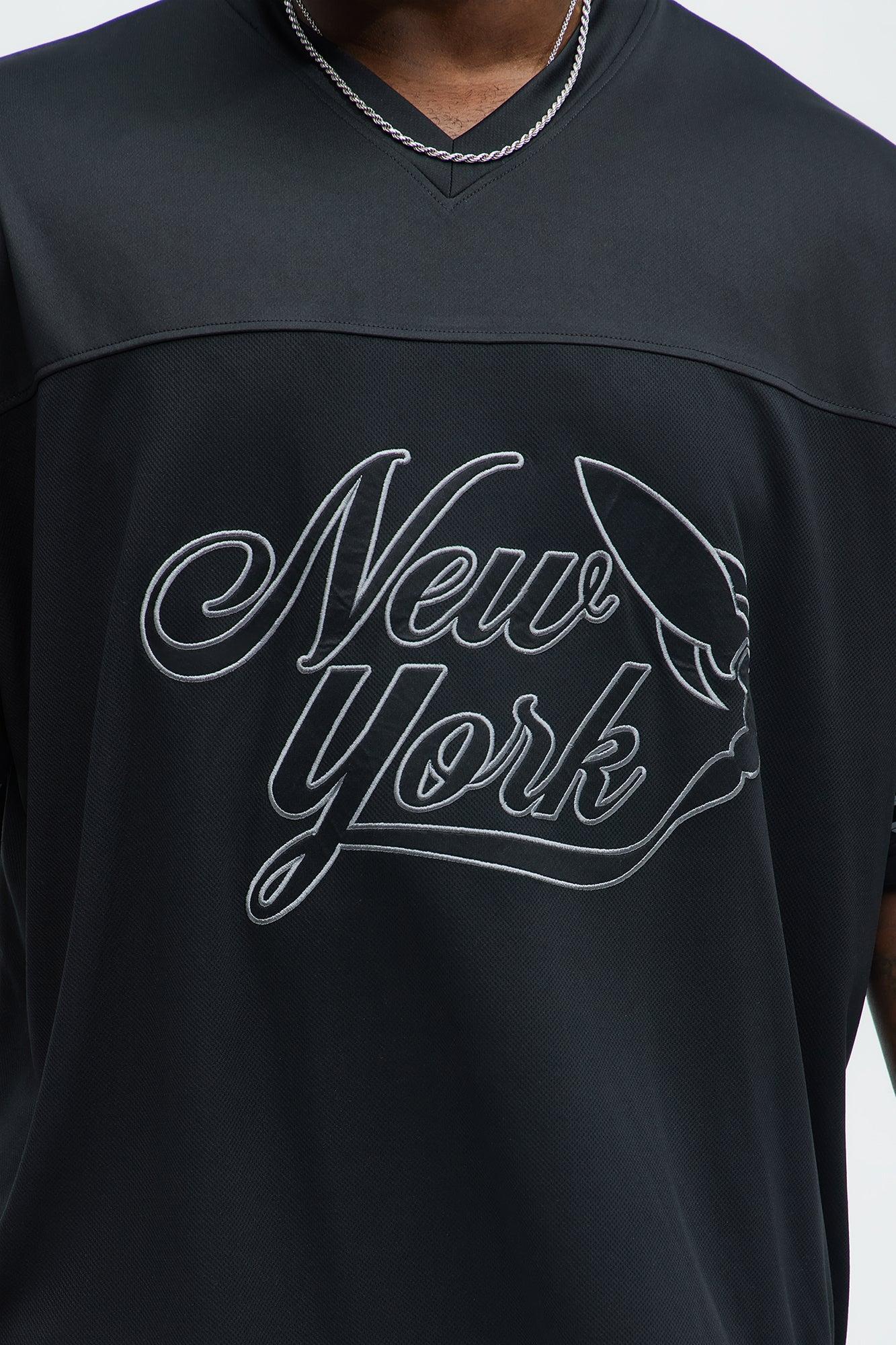 Rockets Embroidered Mesh Jersey - Black Product Image