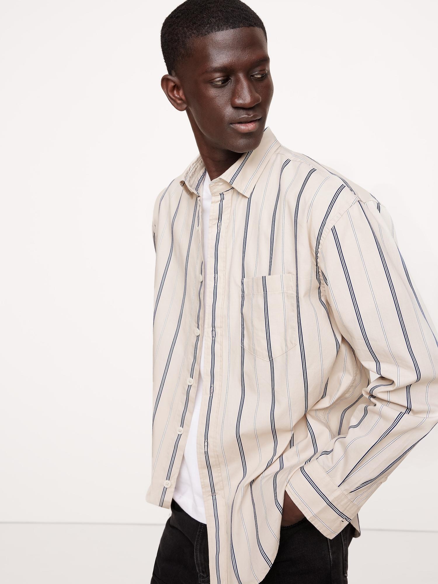 Relaxed-Fit Washed Cotton Poplin Shirt Product Image