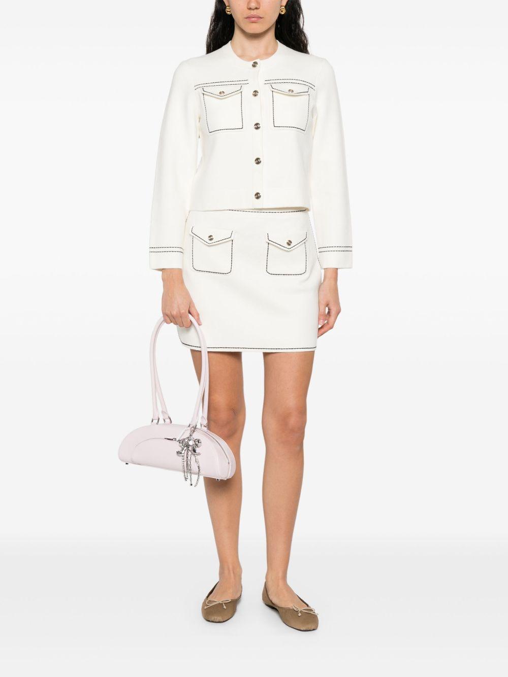 organic cotton-blend straight skirt Product Image