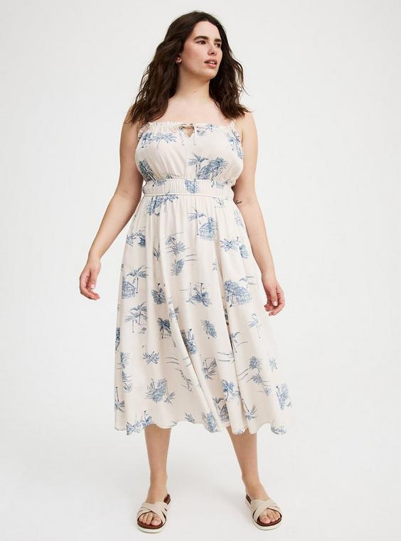 Sleeveless A-Line Midi Dress Product Image