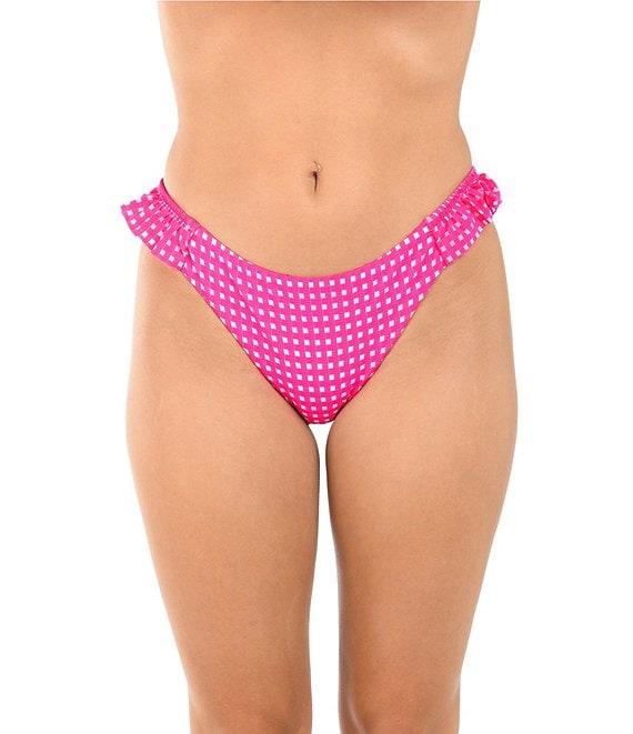 Citrus Picnic Date High Leg Ruffle Hipster Swim Bottom Product Image