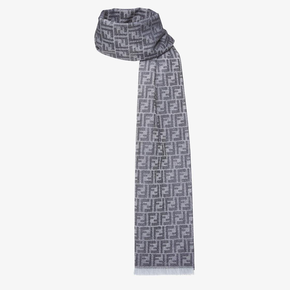 ScarfBlue FF jacquard scarf Product Image