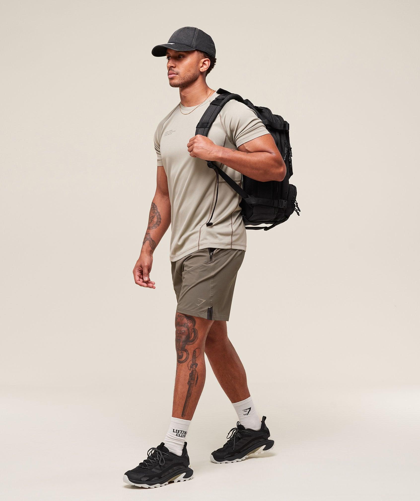Gymshark Tactical 6" Short - Camo Brown Male Product Image