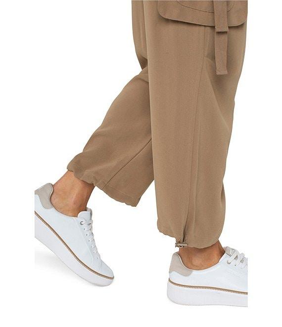 Liverpool Los Angeles Pull-On Cinch Hem Parachute Cropped Cargo Pants Product Image