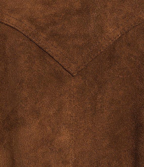 Scully Leather V-Neck Fringe Snap Front Vest Product Image