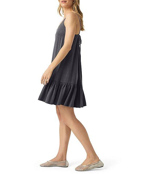 Splendid Gisele Linen Blend Knit Scoop Neck Sleeveless A-Line Mini Dress Product Image