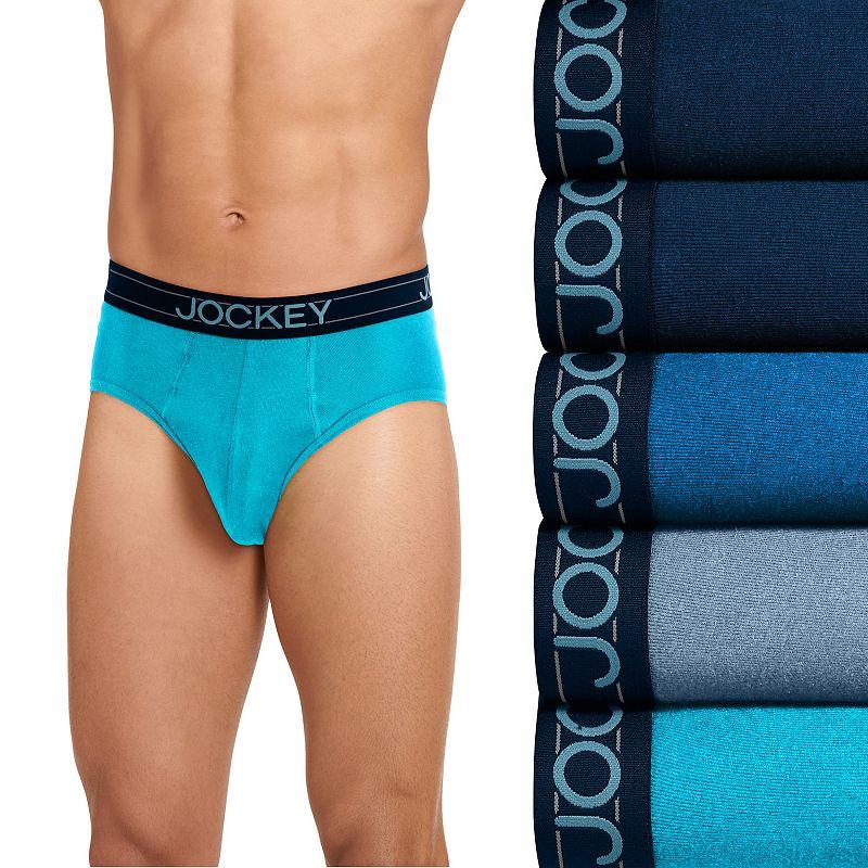 Men's Jockey® 5-Pack Lightweight Cotton Blend Brief,  Product Image