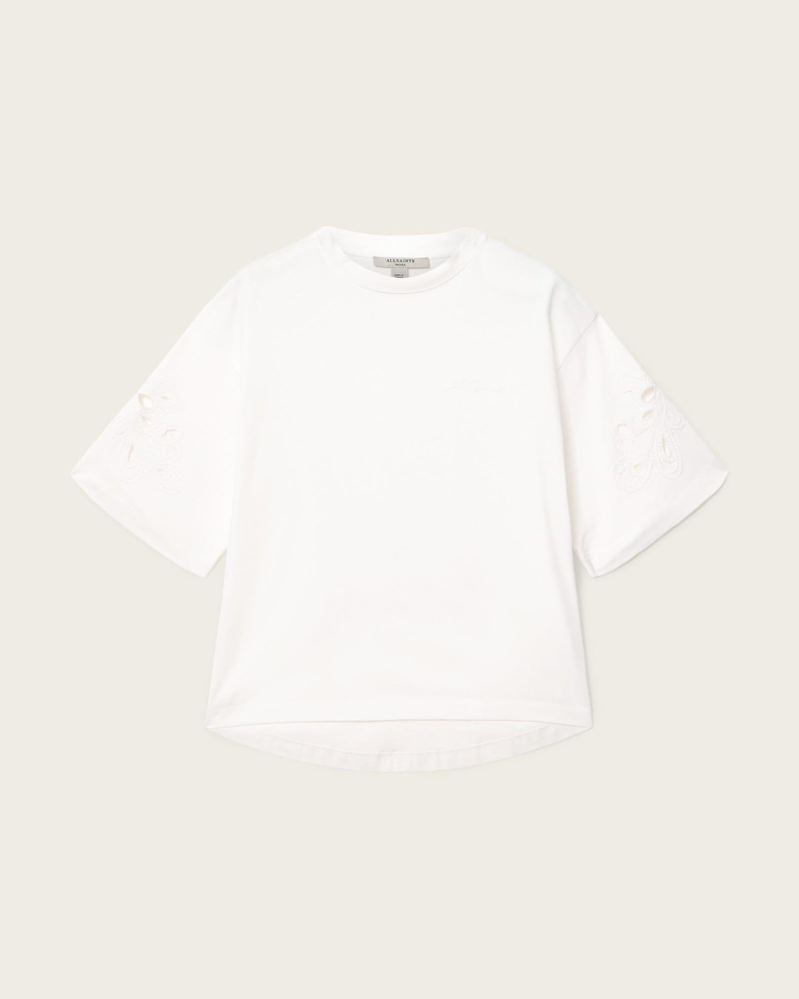 Lola Amelie Oversized Cotton T-Shirt Optic White | ALLSAINTS US Product Image
