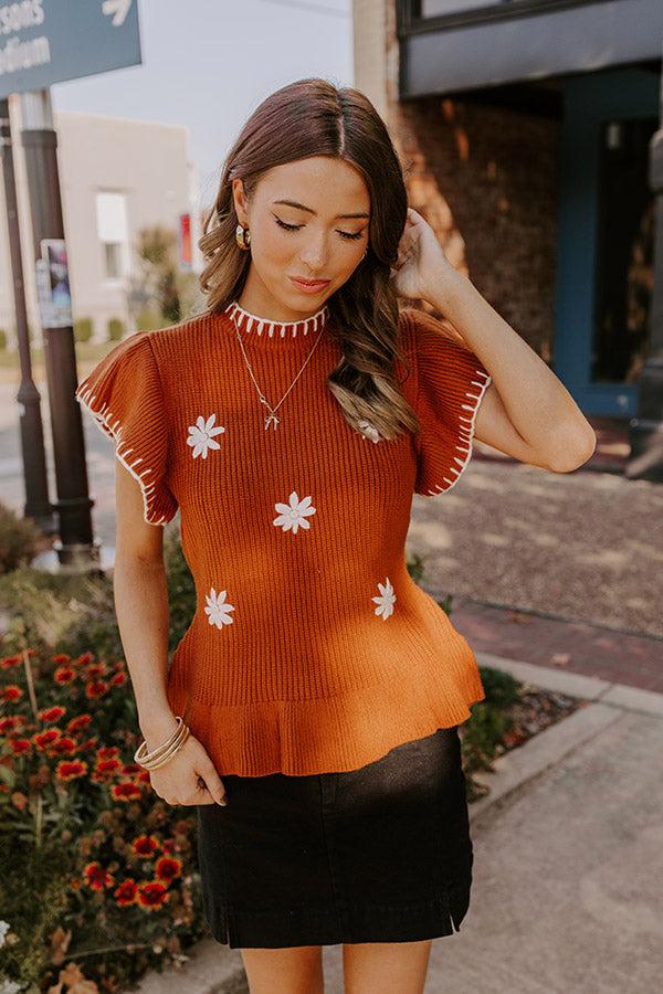 Chai Latte Please Knit Top Product Image