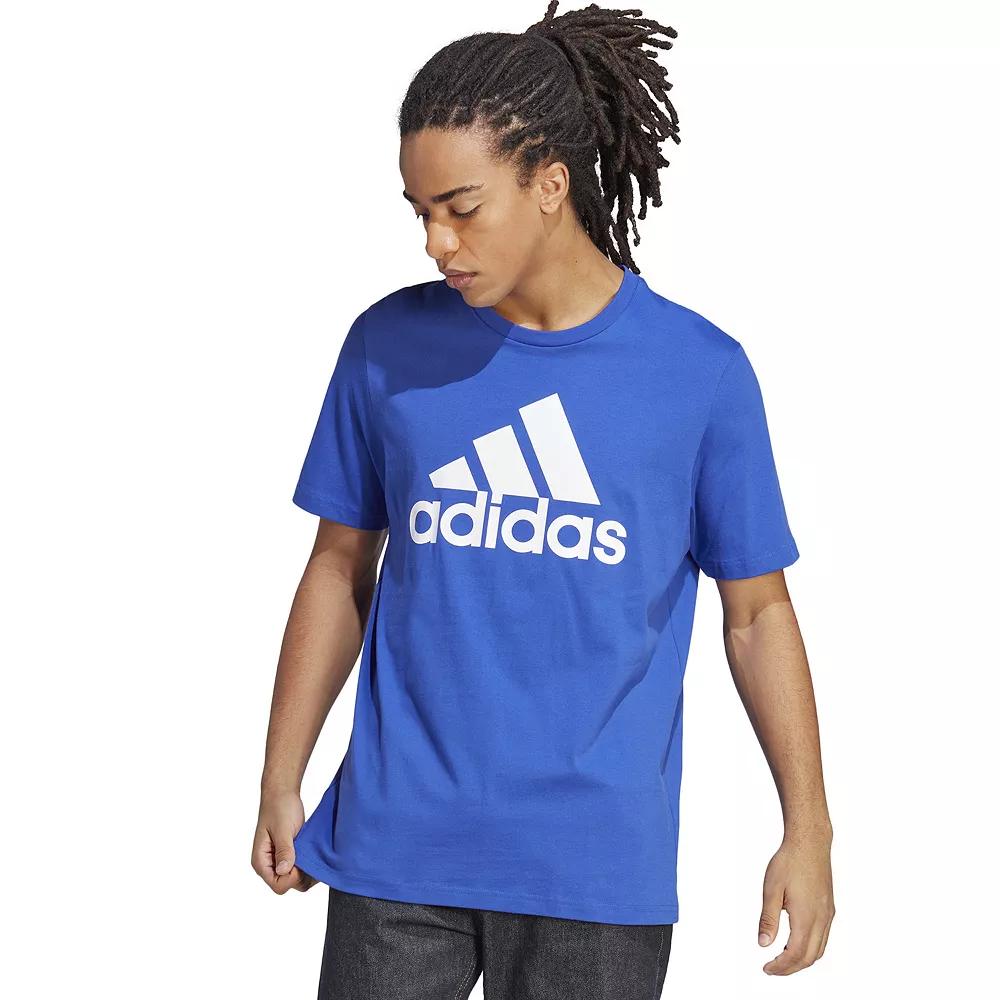 Men's adidas Classic Badge of Sport Tee, Size: XL, Semi Lucid Blue Product Image