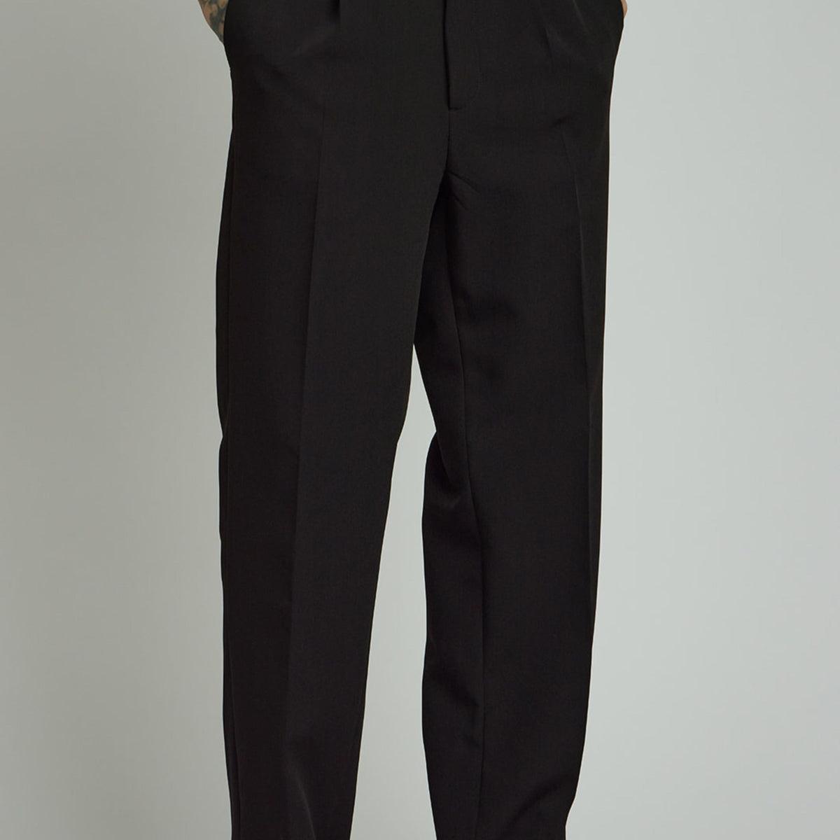 Mens Cole Wrinkle Free Trouser in Black Product Image
