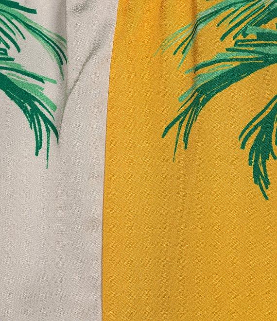 Skies Are Blue Coordinating Border Print Wide Leg Drawstring Pant Product Image