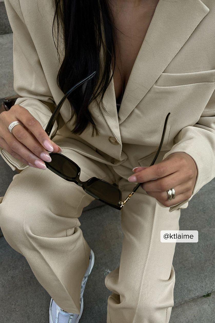 Oversized Twill Blazer Product Image