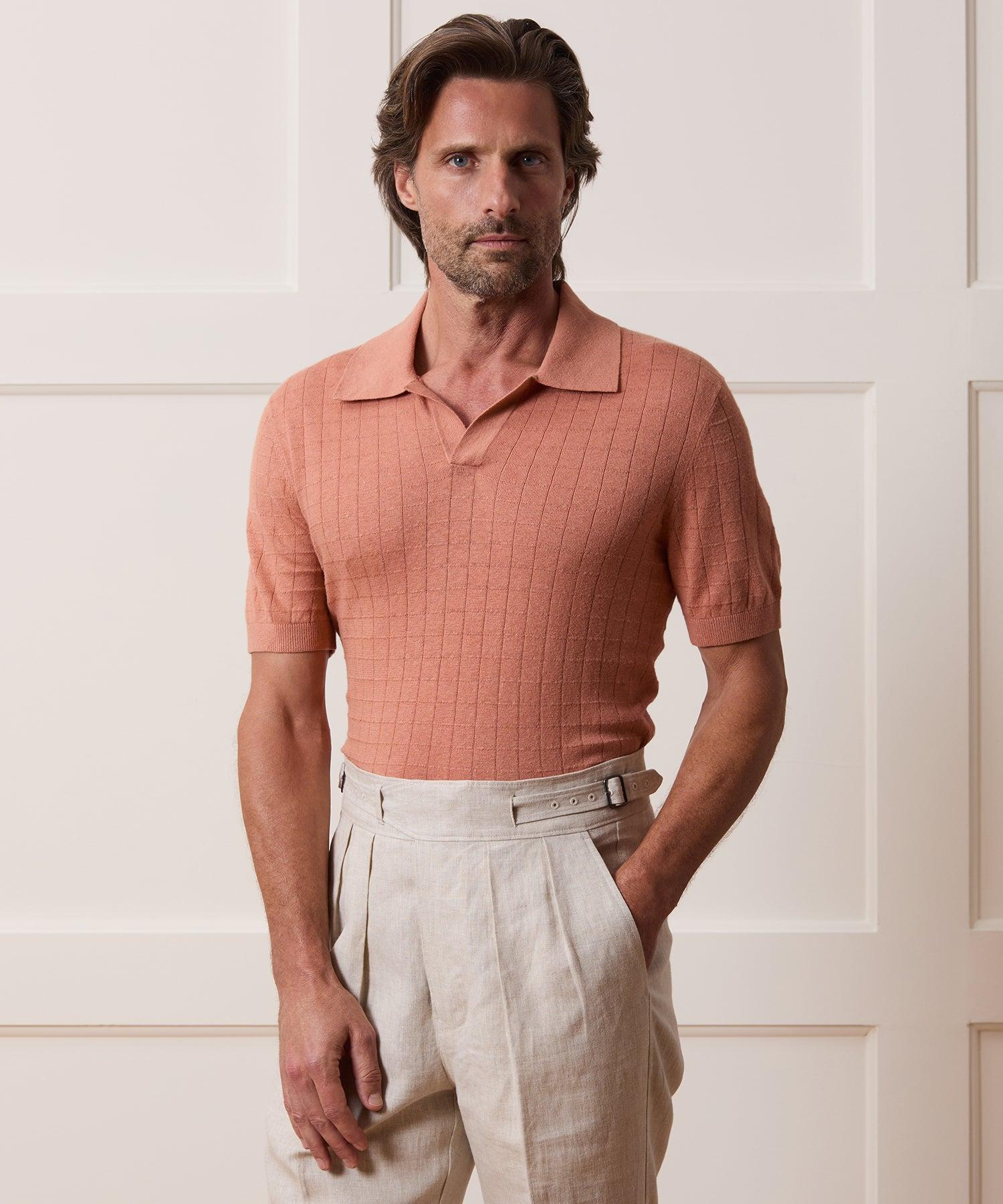 Linen Montauk Sweater Polo Product Image